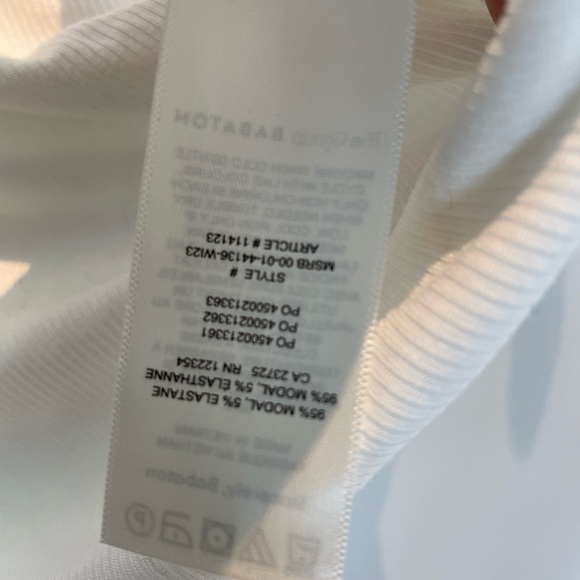 NWT BABATON Micro Rib Tee - Picture 4 of 4